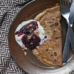 A picture of Autumn chestnut pancakes #2.