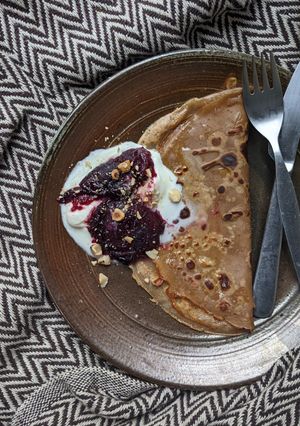 A picture of Autumn chestnut pancakes #2.