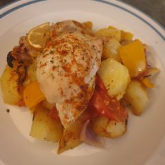 A picture of Lemon Chicken Oven Bake.