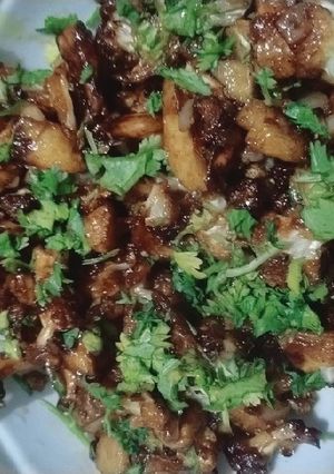 A picture of Cauliflower manchurian 😋.