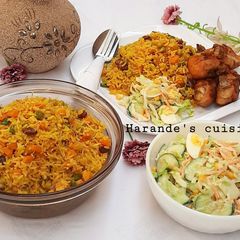 A picture of Rich coconut fried rice.