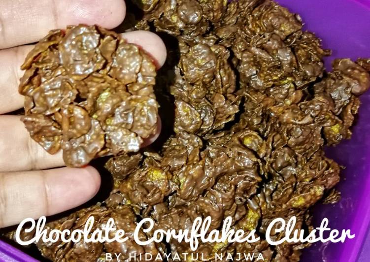 Resepi Chocolate Cornflakes Cluster #MarathonRaya #KudapKudap yang Lezat