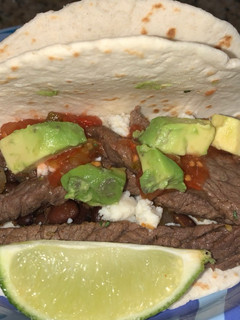 A picture of Cilantro Lime Steak Tacos.