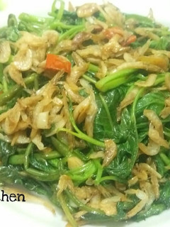 Foto resep Tumis Kangkung Terasi dengan Ebi