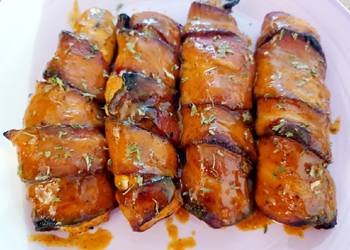 Recipe: Appetizing Easy Bacon wrapped chicken breast