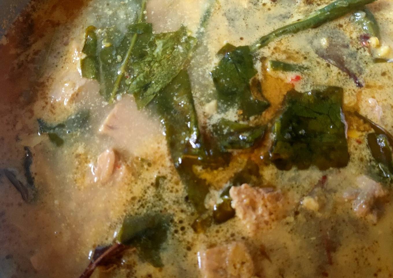Orem-orem tahu tempe daun melinjo, kacang panjang
