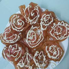 Rose jalebi A picture of Rose jalebi.