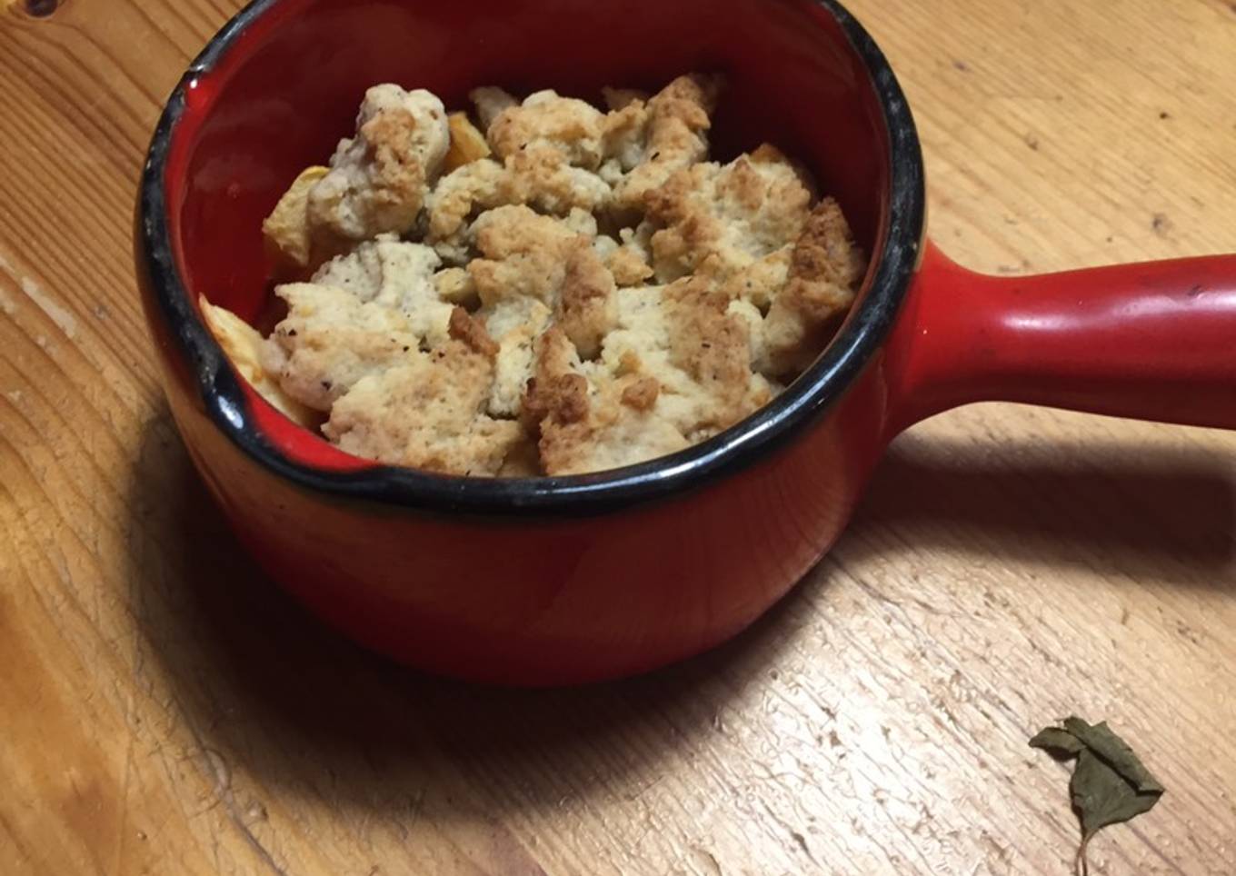 Crumble aux pommes et caramels