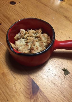 Une photo de Crumble aux pommes et caramels