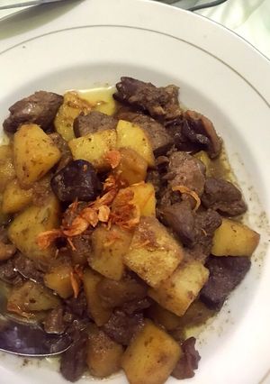Foto resep Sambal goreng hati kentang