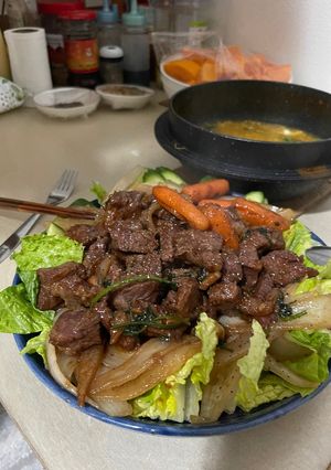Hình của món Bò lúc lắc.