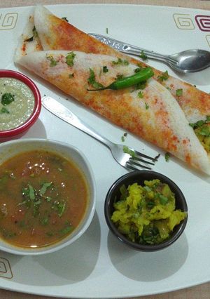 A picture of Mysore Masala Dosa.