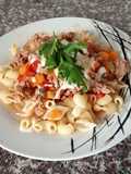 Fideos con salsa bolognesa