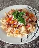 Fideos con salsa bolognesa