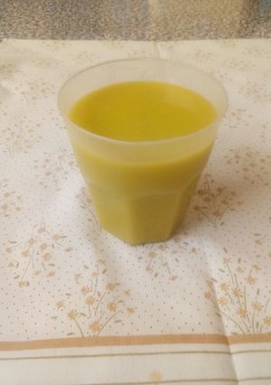 A picture of Mango avocado juice#4weekschallenge.