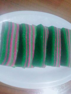 Foto resep Kue lapis beras sederhana