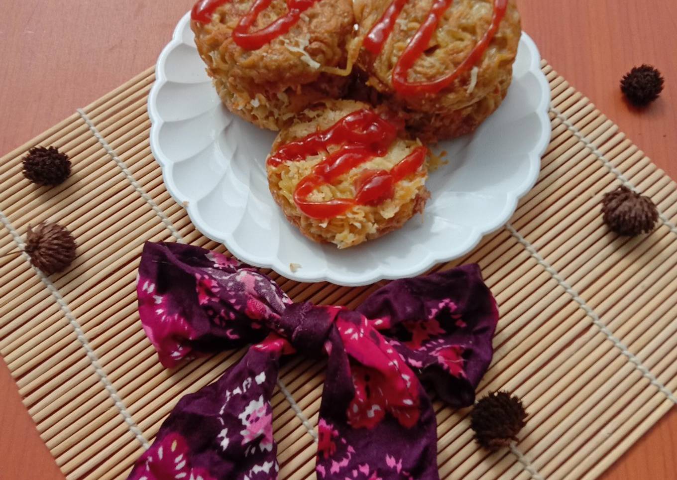 Omelette mie sosis keju