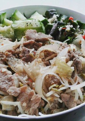 Hình của món Bún bò xào.