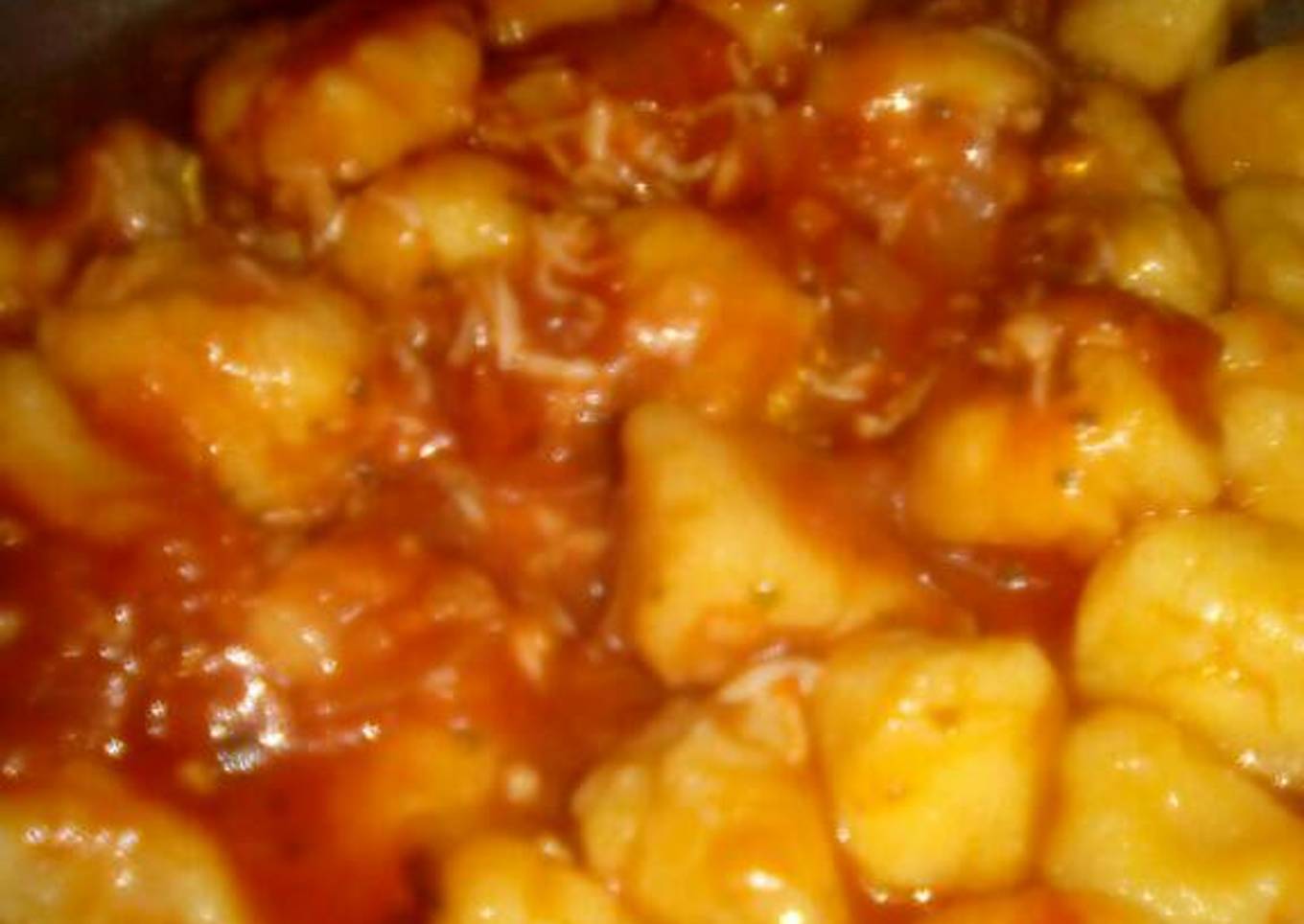 Ñoquis de calabaza con salsa de tomate