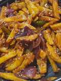 Honey chilli potato