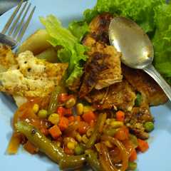 รูปของ Steak ayam day 3