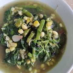 Tumis Bayam Jagung Kilat রেসিপির প্রধান ছবি