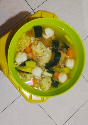Foto resep Sop jamur timun jepang