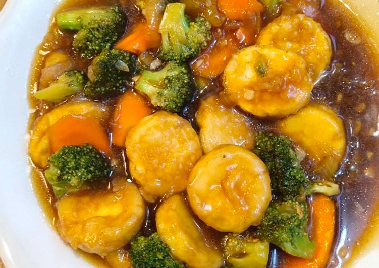 Brokoli Tofu Saus tiram