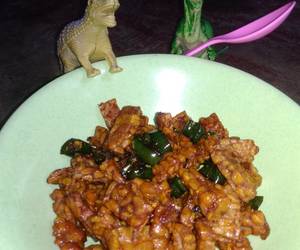 Resep Mudah Tempe orek cabe ijo Lezat Mantap