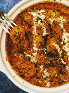 A picture of Dum aloo.