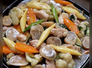 Foto resep Ayam cah jamur