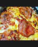 ΚΕΤΟ κουνουπίδι - φούρνου με γεύση πίτσας 🍕 (keto cauliflower pizza bake)