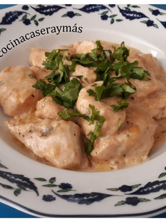 Una foto de Pollo al roquefort