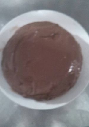 Una foto de Crema de maizina y cacao
