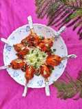 Veg lollipop with Schezwan curry