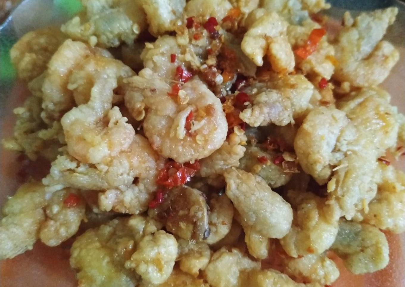 Udang Gor Cabe Garam