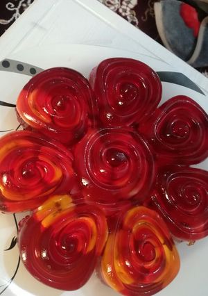عکسی از دستور ژله ویترینی یا حلزونی