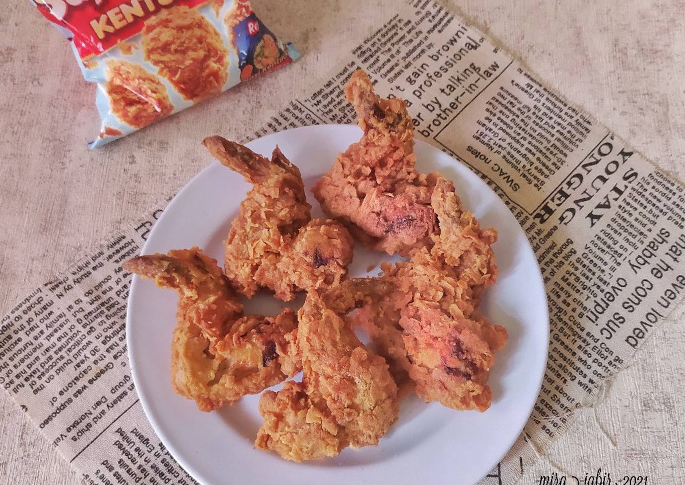 Sayap ayam krispi ala Kobe