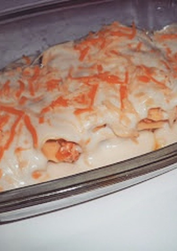 Una foto de Canelones de salmón
