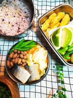 鯖魚時蔬便當 的食譜成品照片