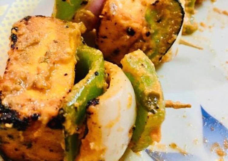 Easiest Way to Prepare Homemade Paneer tikka