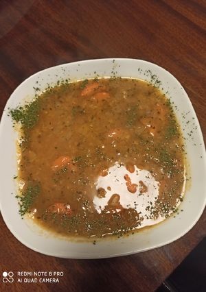 Ezogelin corbasi, török lencseleves recept fotója