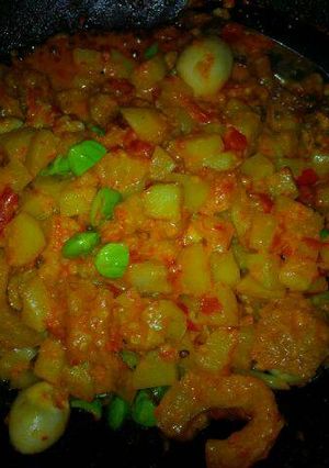 Foto resep Sambal goreng KTP. C (ketang, telur puyuh, pete,cecek)