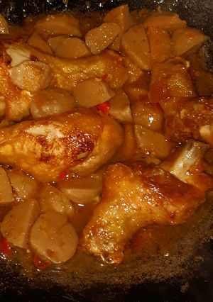 Foto resep Ayam bakso pedas manis