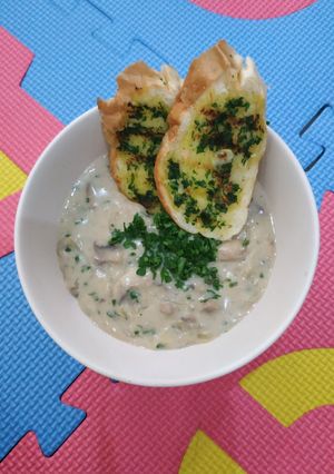 Foto resep Mushroom Cream Soup Simple
