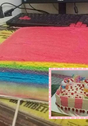 Foto resep Rainbow cake