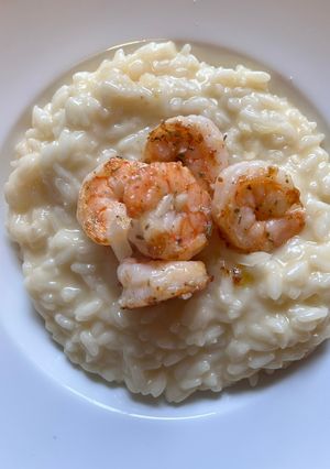 Una foto de Risotto de Camarones