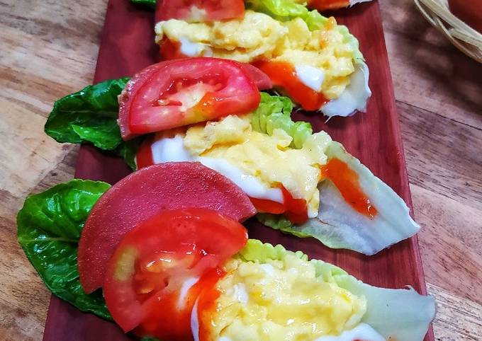 Ternyata ini lho! Resep membuat Egg Wrap Salad dijamin sempurna