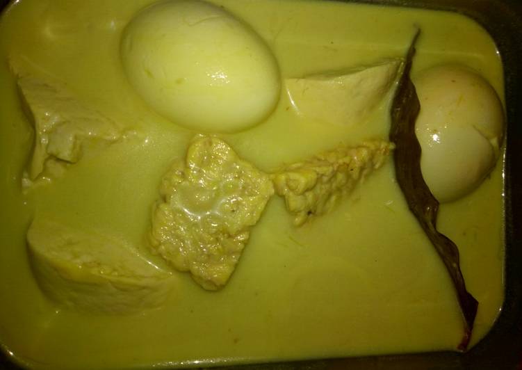 Bagaimana Membuat Tahu Tempe Telur Kuah Santan Kuning, Bisa Manjain Lidah