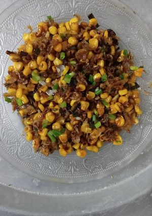 Hình của món Ngô xào tép khô!.
